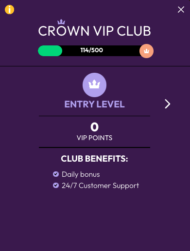 Crown Coins loyalty program